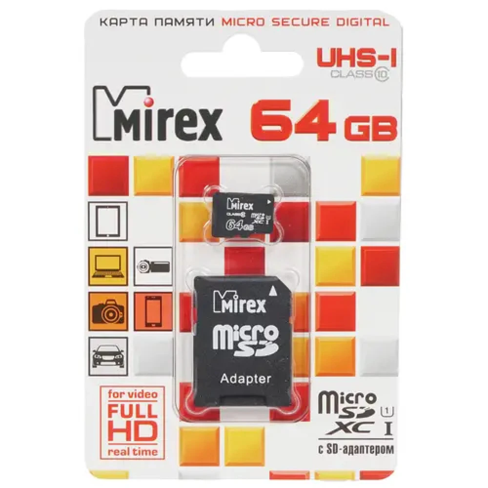 Флеш (Flash) карты Mirex 13613-AD10SD64 64 ГБ