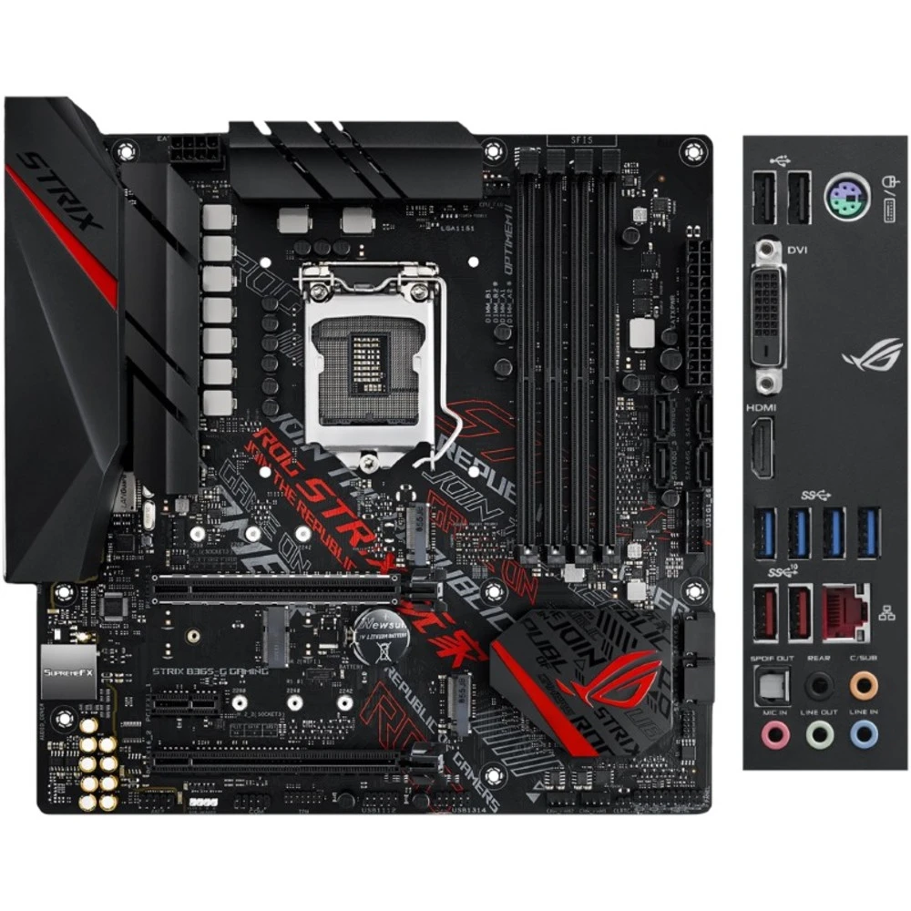 Материнская плата Asus ROG STRIX B365-G GAMING Micro-ATX, LGA 1151