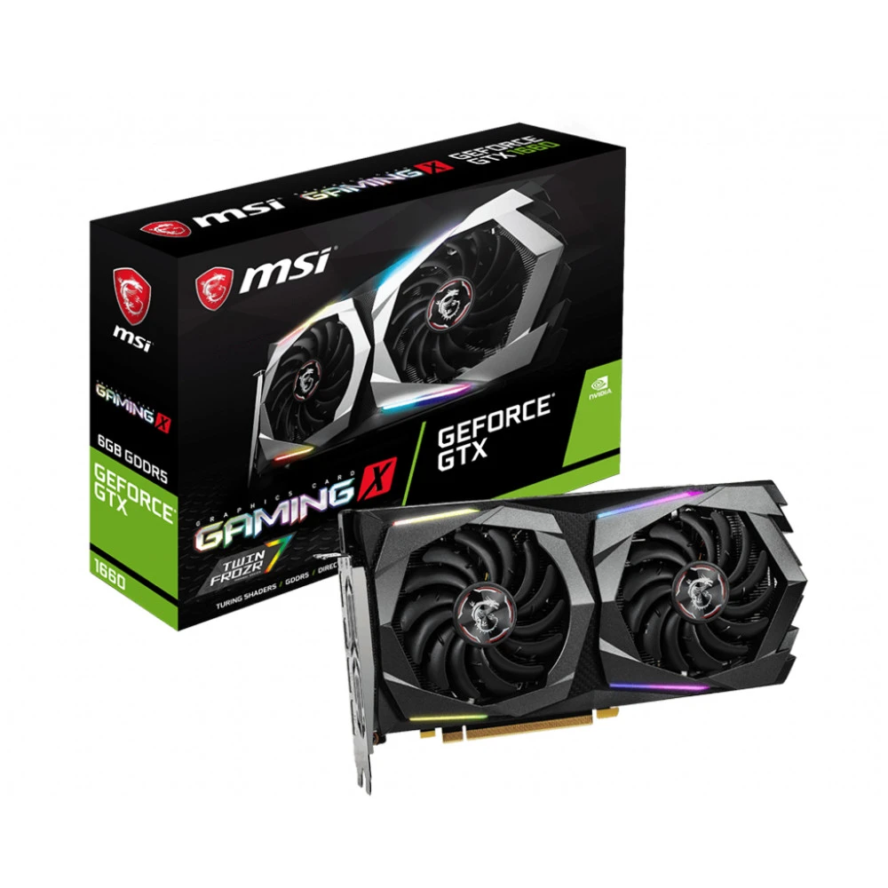 Видеокарта MSI GeForce GTX 1660 GAMING 6G 6 ГБ