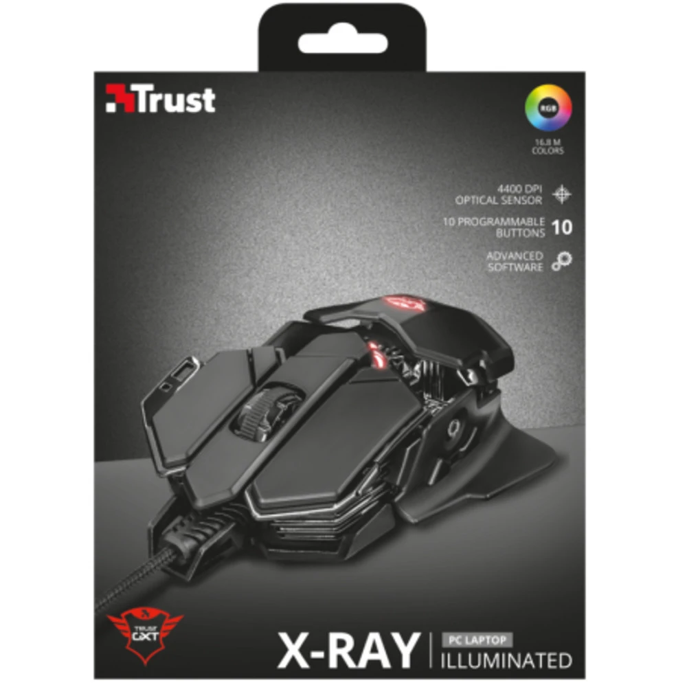 Мышь Trust GXT 138 X-Ray Illuminated Gaming GXT138X-Ray Игровые, Проводная