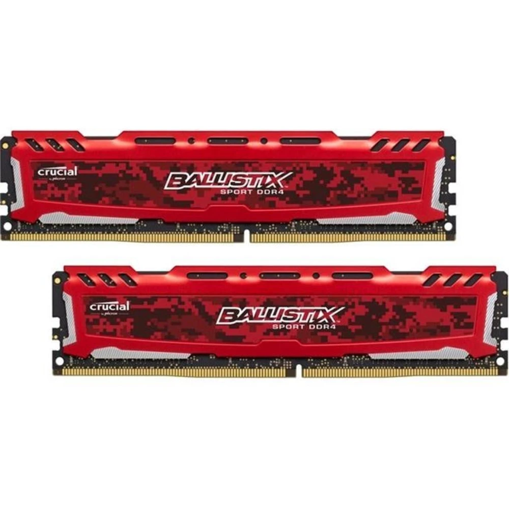 ОЗУ Crucial Ballistix Sport LT Red BLS2K16G4D240FSE DIMM, DDR4, 32 Гб (2 х 16 Гб), 2400 МГц