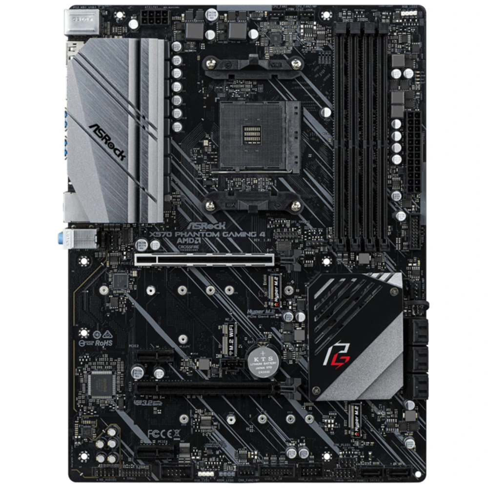 Материнская плата ASRock X570 Phantom Gaming 4 X570PHANTOMGAMING4 ATX, AMD AM4
