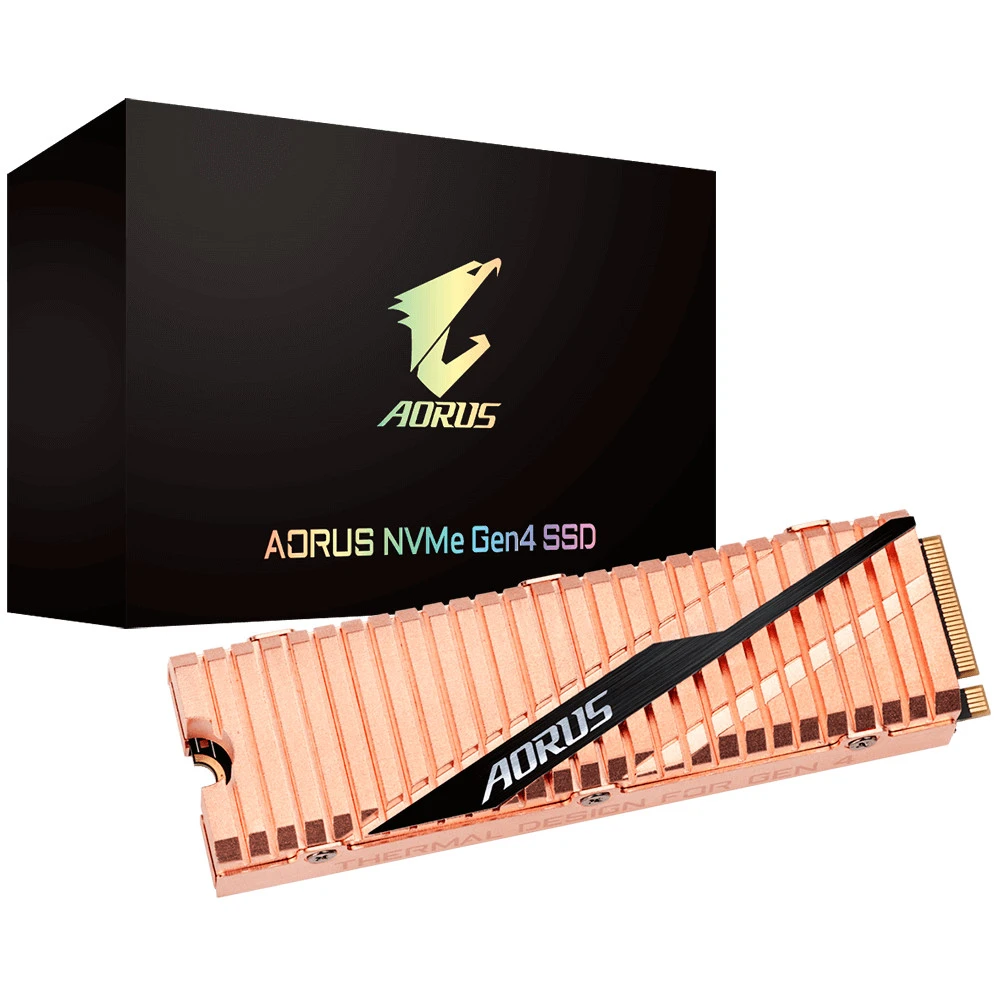 Жесткий диск Gigabyte AORUS NVMe Gen4 SSD GP-ASM2NE6200TTTD SSD (твердотельные), 2 ТБ, M.2, PCIe