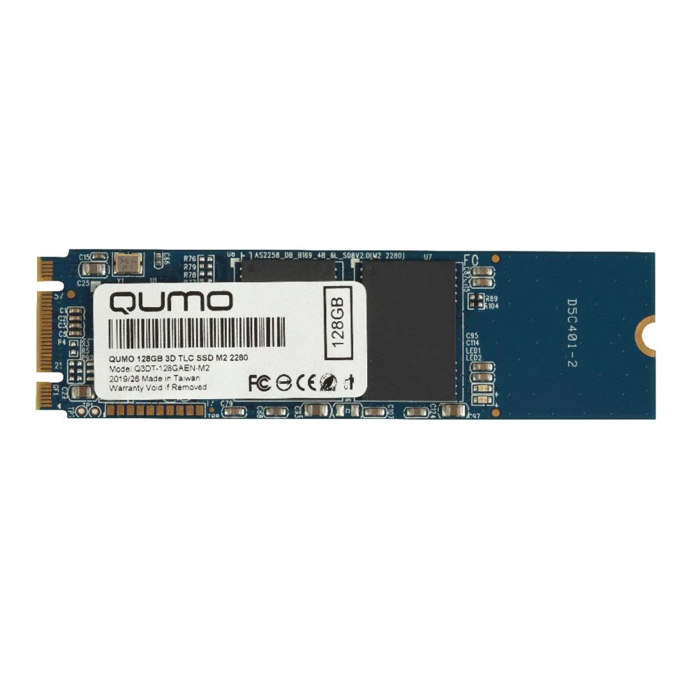 Жесткий диск Qumo M.2 SSD 128GB QM Novation Q3DT-128GAEN-M2 SSD (твердотельные), 128 ГБ, M.2, SATA