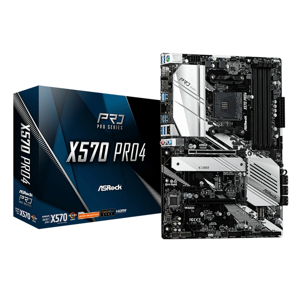 Материнская плата ASRock X570 PRO4 ATX, AMD AM4