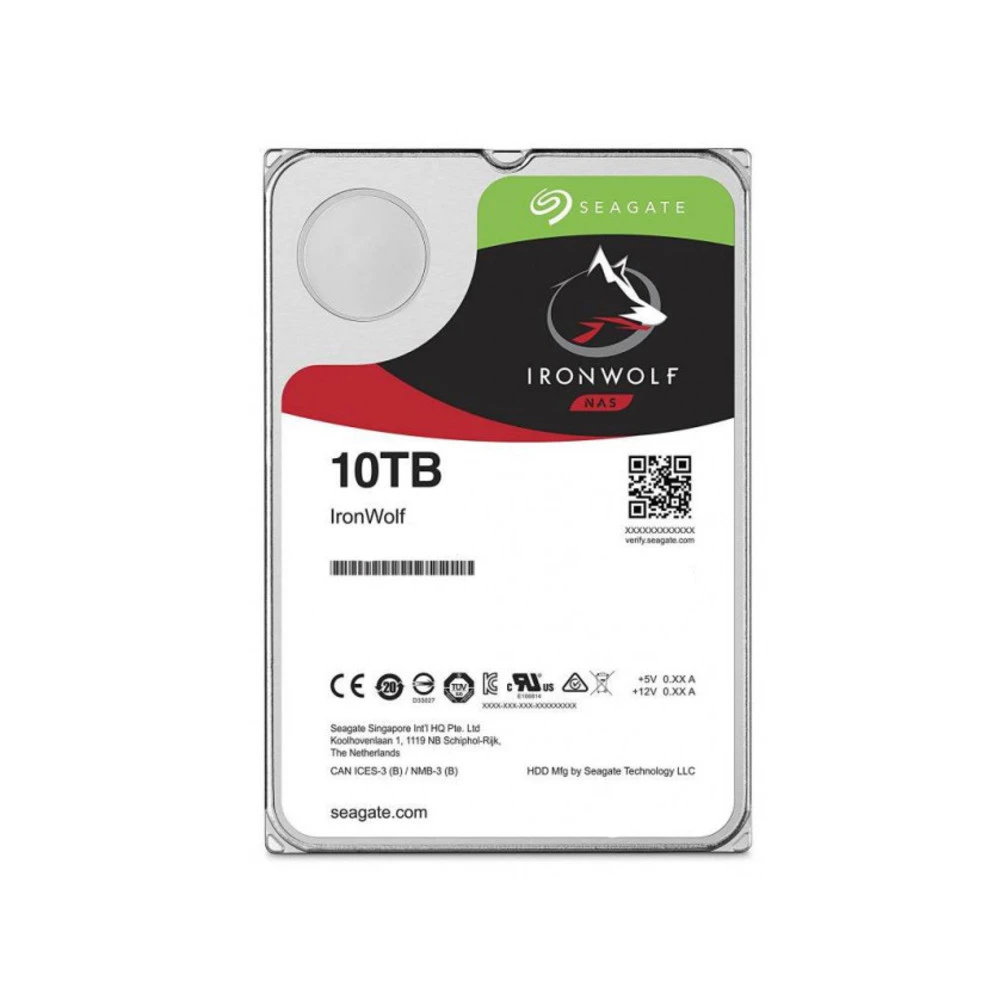 Жесткий диск Seagate IronWolf ST10000VN0008 HDD (классические), 10 ТБ, 3.5 дюйма, SATA