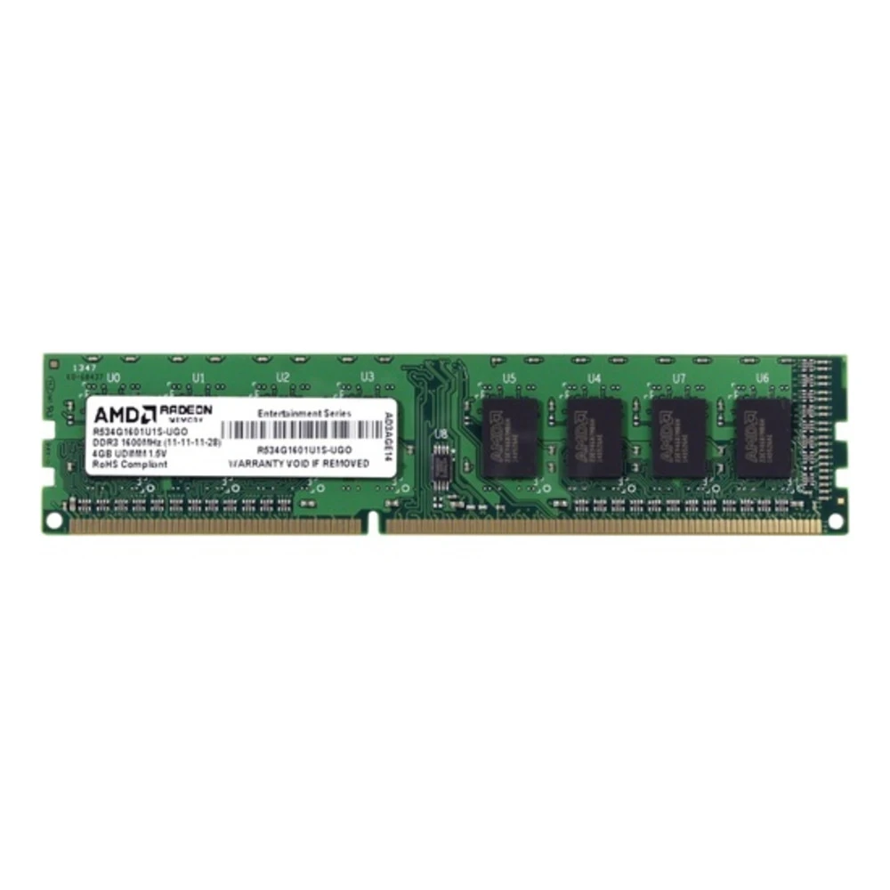 ОЗУ AMD R534G1601S1SL R534G1601S1SL-UO SO-DIMM, DDR3, 4 Гб, 1600 МГц