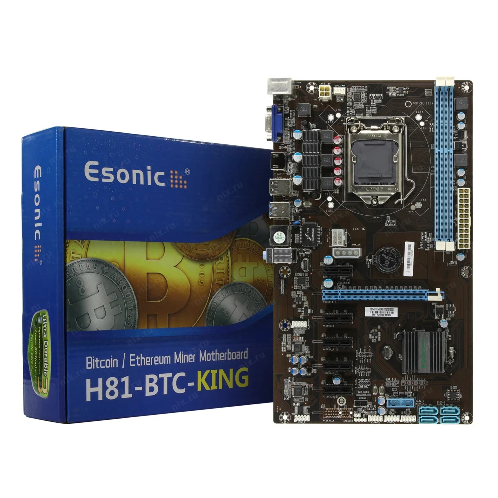 Материнская плата Esonic H81 H81-BTC-KING ATX, LGA 1150