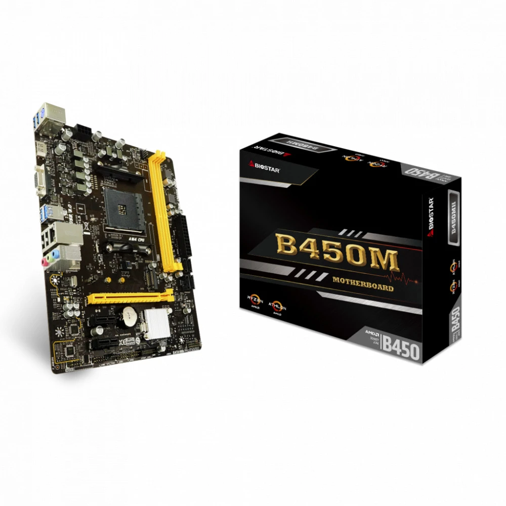 Материнская плата BIOSTAR B450MH Micro-ATX, AMD AM4