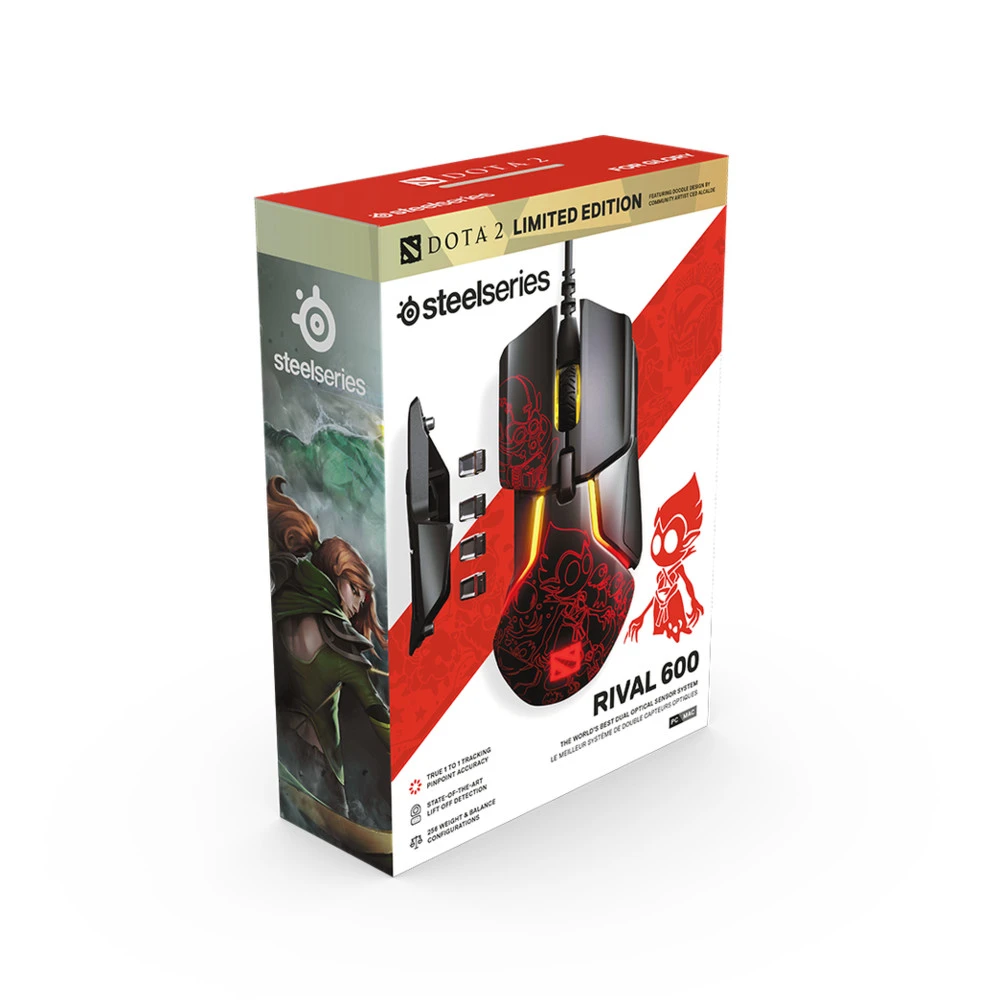 Мышь SteelSeries Rival 600 Dota 2 Edition 62448 Игровые, Проводная