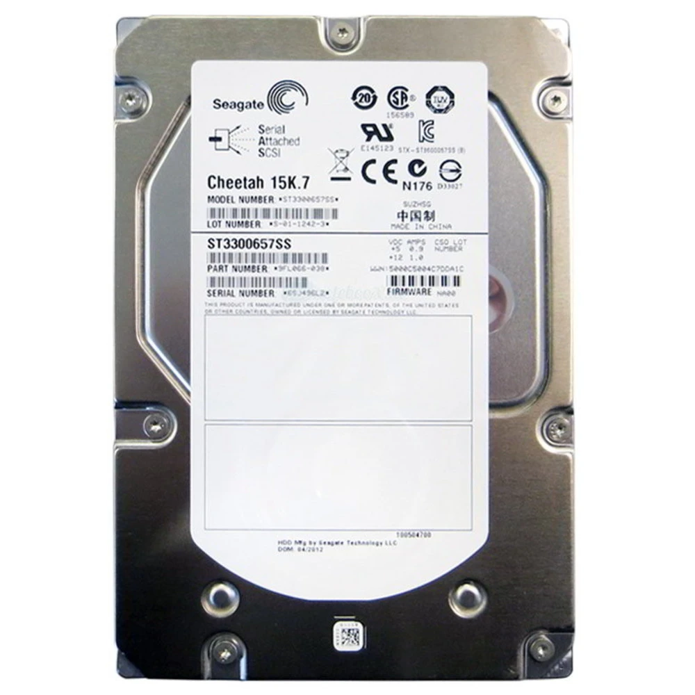 Серверный жесткий диск Seagate Cheetah 15K.7 ST3300657SS 3,5 LFF, 300 ГБ, SAS