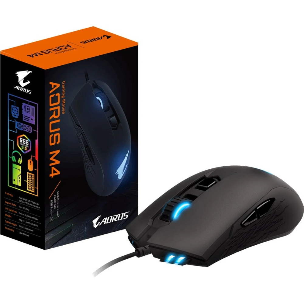 Мышь Gigabyte AORUS M4 GM-AORUS M4 Игровые, Проводная
