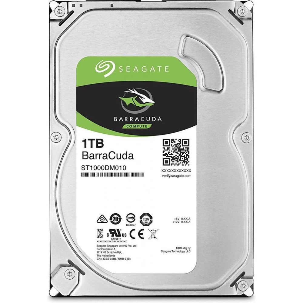 Жесткий диск Seagate HDD ST1000DM010 Factory Recertified ST1000DM010-FR HDD (классические), 1 ТБ, 3.5 дюйма, SATA