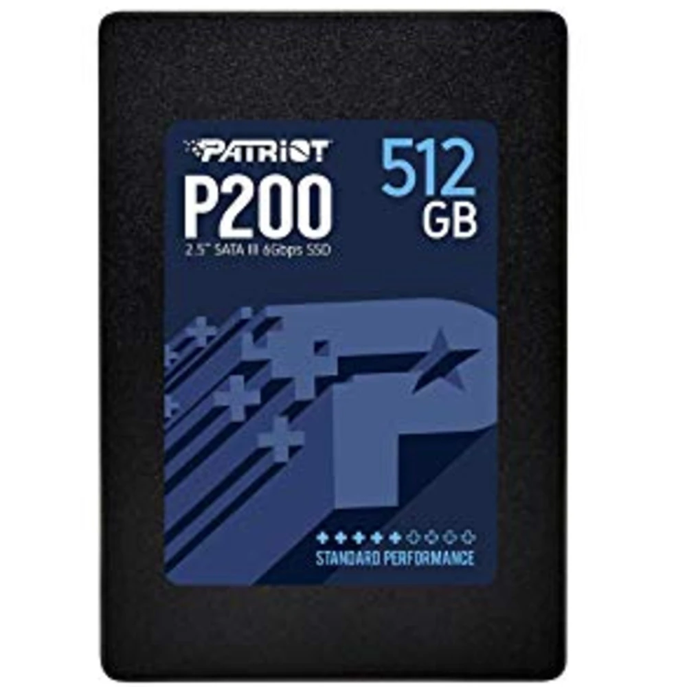Жесткий диск Patriot SSD жесткий диск SATA2.5" 512GB P200 P200S512G25 SSD (твердотельные), 512 ГБ, 2.5 дюйма, SATA