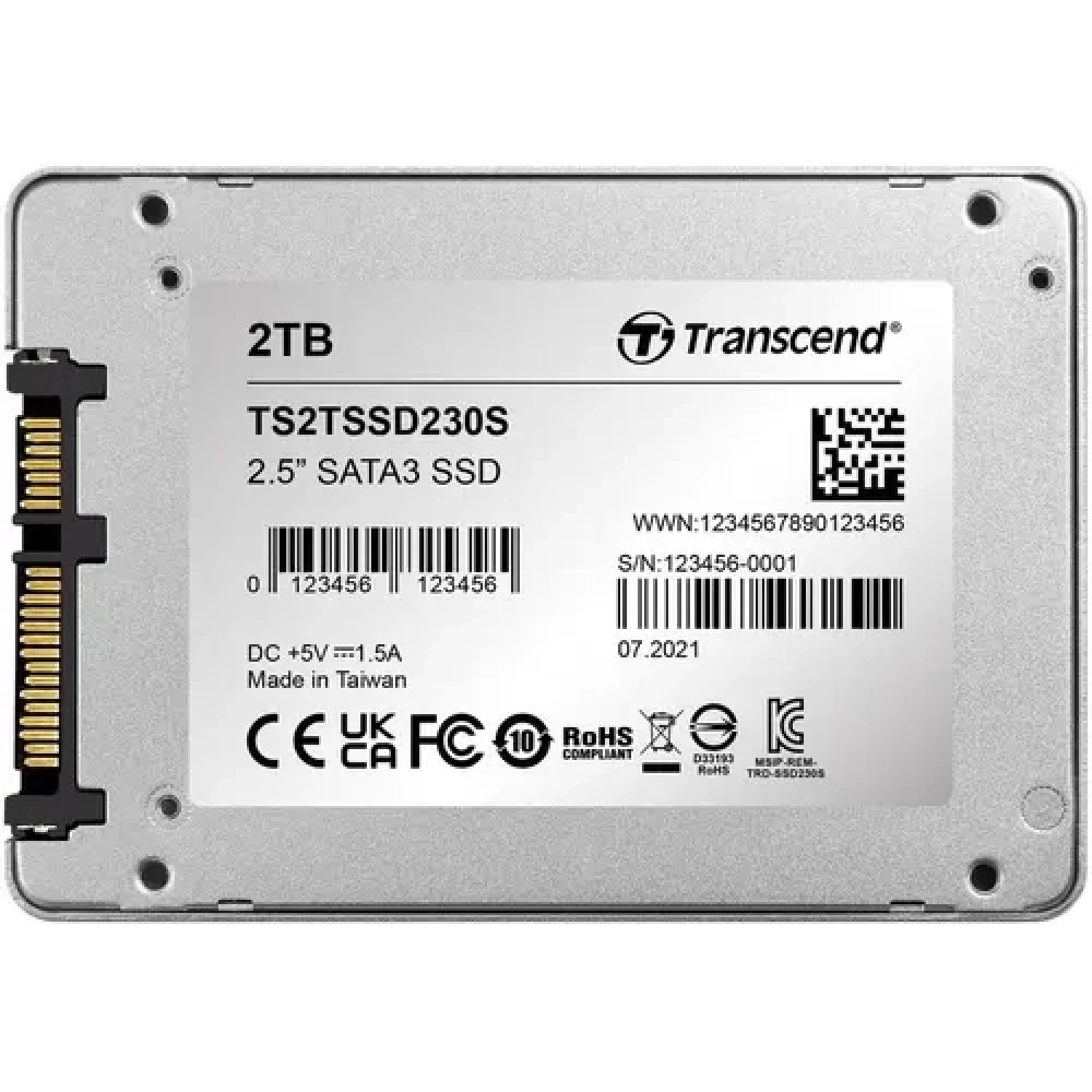 Жесткий диск Transcend SSD230S TS2TSSD230S SSD (твердотельные), 2 ТБ, 2.5 дюйма, SATA