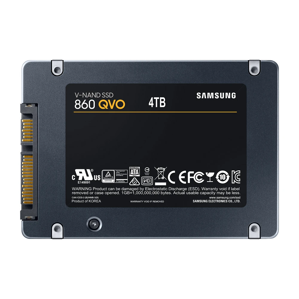 Жесткий диск Samsung 860 QVO MZ-76Q4T0BW SSD (твердотельные), 4 ТБ, 2.5 дюйма, SATA