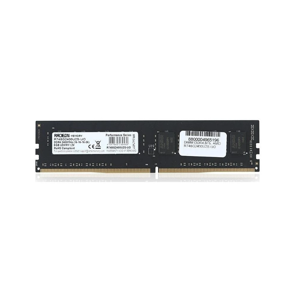 ОЗУ AMD R748G2400U2S-U DIMM, DDR4, 8 Гб, 2400 МГц