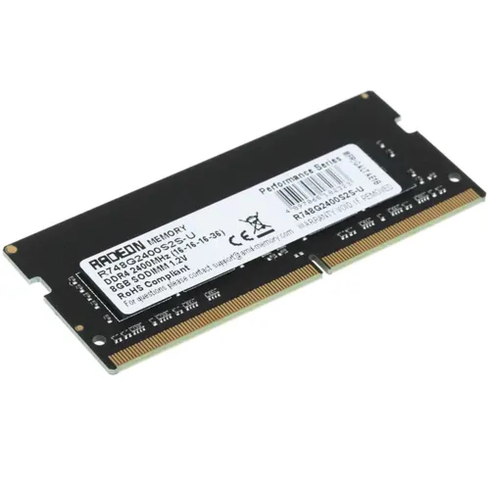 ОЗУ AMD Radeon R7 R748G2400S2S-U SO-DIMM, DDR4, 8 Гб, 2400 МГц