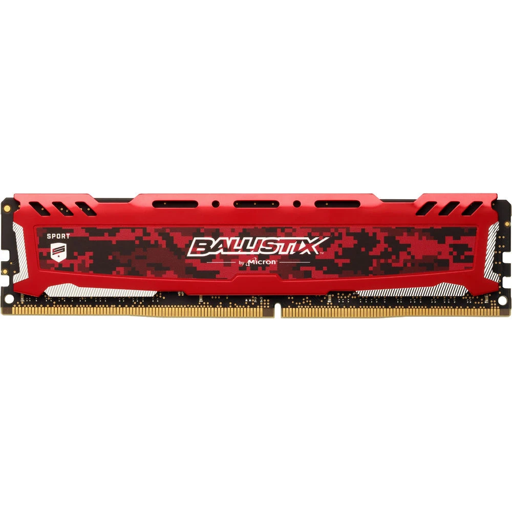 ОЗУ Crucial Ballistix Sport LT Red 4x16Gb BLS4K16G4D32AESE DIMM, DDR4, 64 Гб (4 х 16 Гб), 3200 МГц