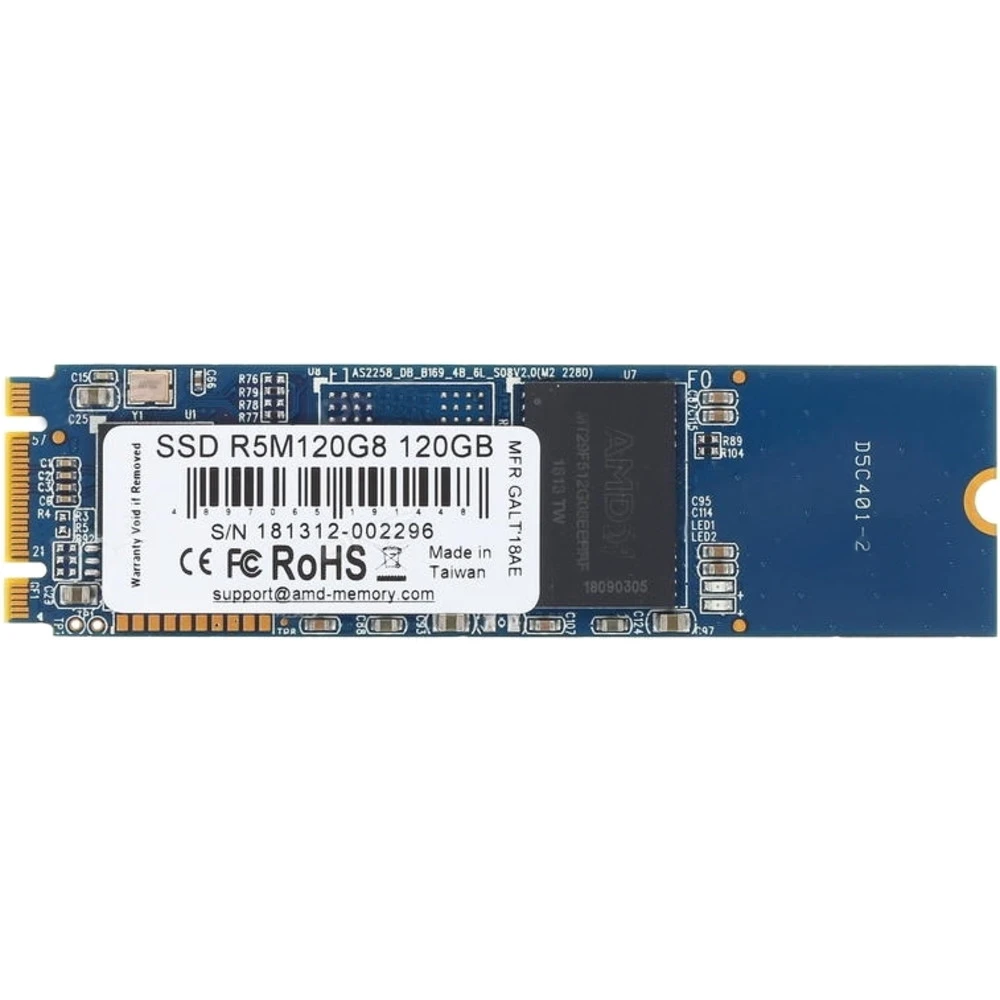 Жесткий диск AMD 120 ГБ R5M120G8 SSD (твердотельные), 120 ГБ, M.2, PCIe