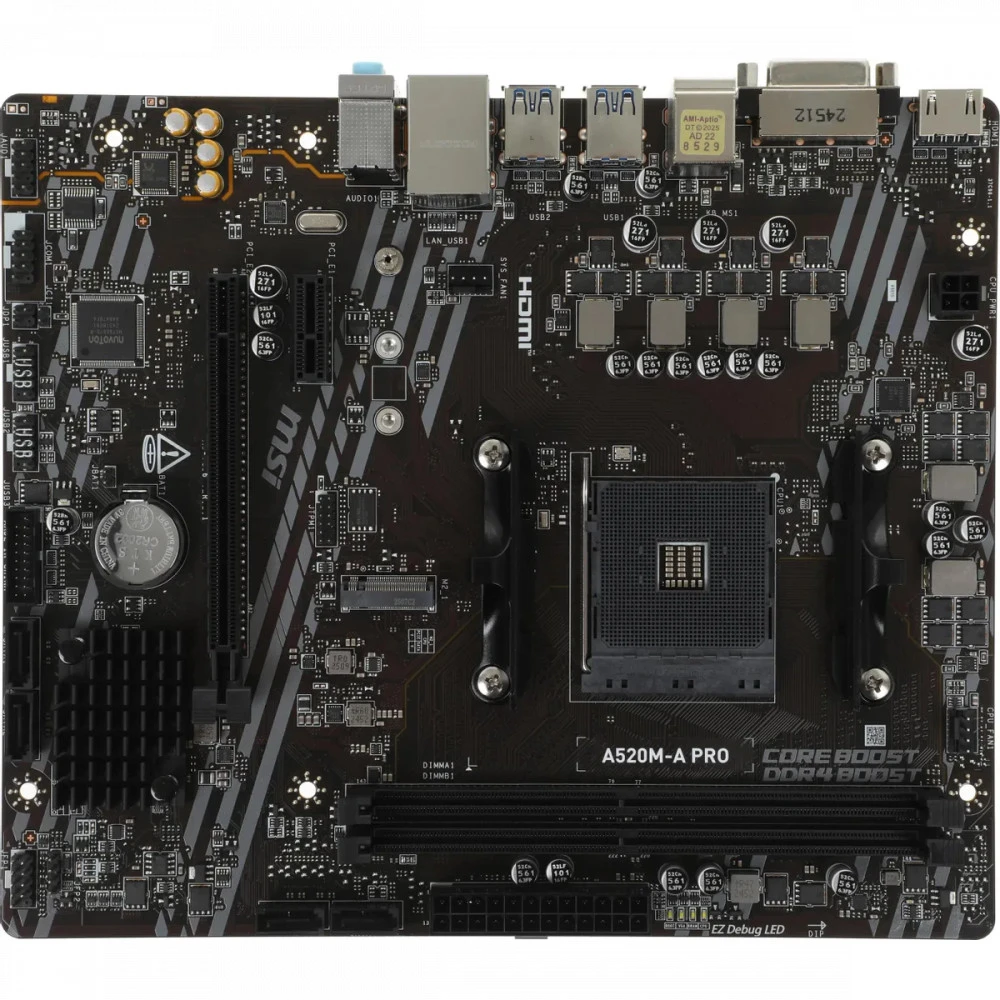 Материнская плата MSI A520M-A PRO Micro-ATX, AMD AM4