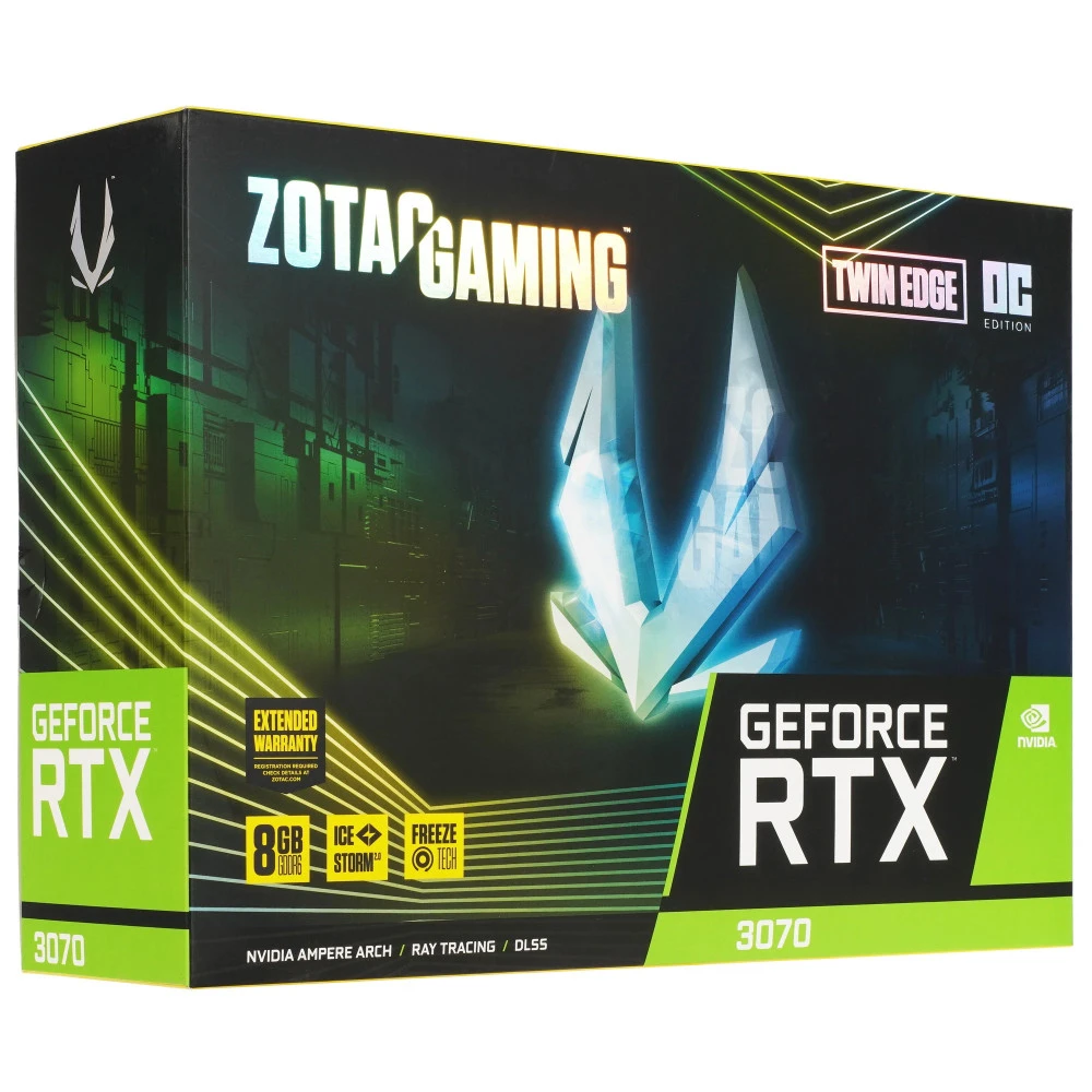 Видеокарта Zotac GeForce RTX 3070 Twin Edge OC LHR (ZT-A30700H-10PLHR) 8 ГБ