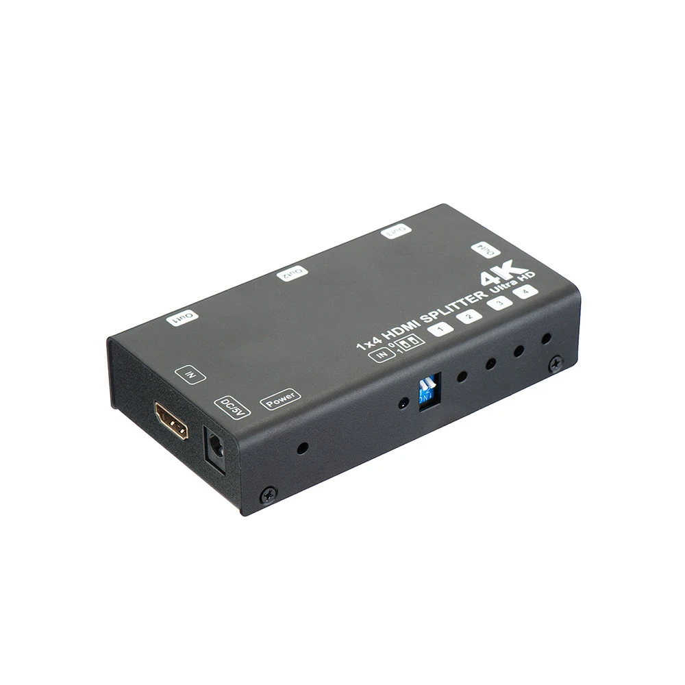 Аксессуар для ПК и Ноутбука Deluxe Сплитер 1x4 HDMI 4K 3D HS-4P4K-60HD3D