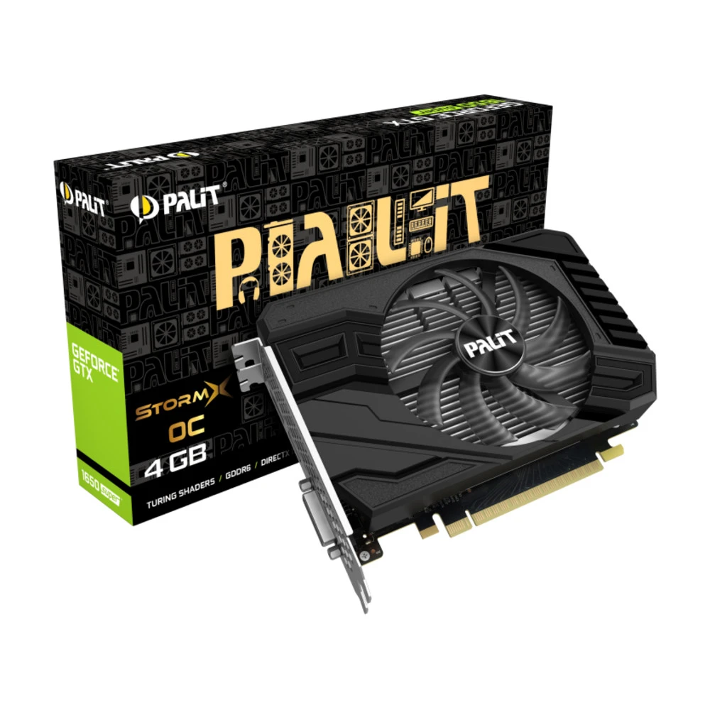 Видеокарта Palit GeForce GTX 1650 SUPER StormX OC NE6165SS18G1-166F 4 ГБ
