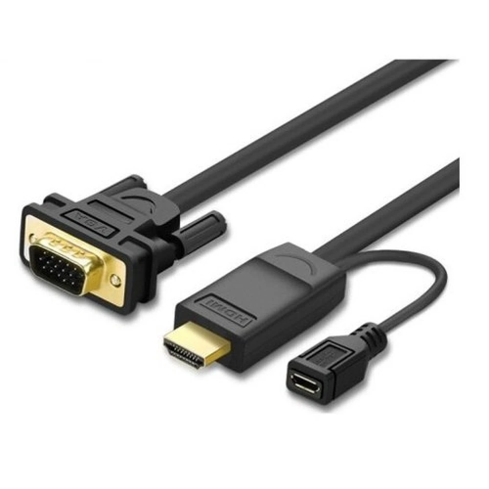 Кабель интерфейсный UGREEN MM101 30449 HDMI - D-SUB (VGA)