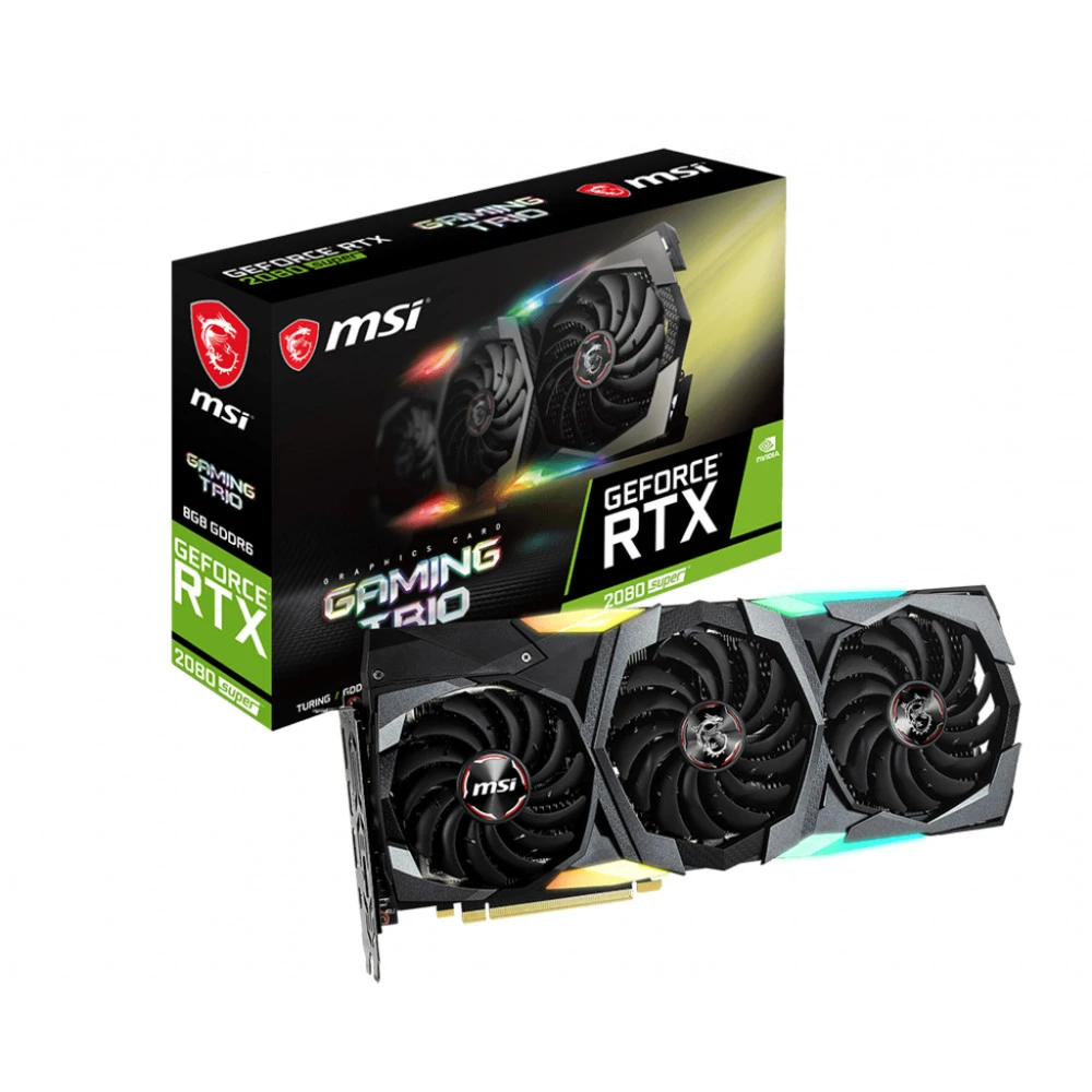Видеокарта MSI GeForce RTX 2080 SUPER GAMING TRIO RTX 2080 SUPER GAMING TRIOR 8 ГБ