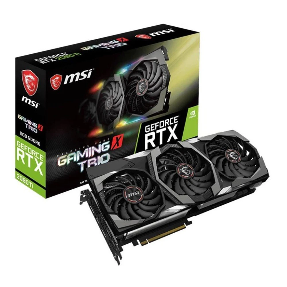Видеокарта MSI RTX 2080 Ti RTX 2080 Ti GAMING TRIO 11 ГБ