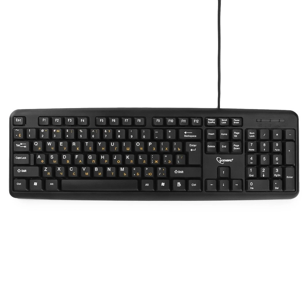 Клавиатура Gembird KB-8320U-BL Проводная, USB