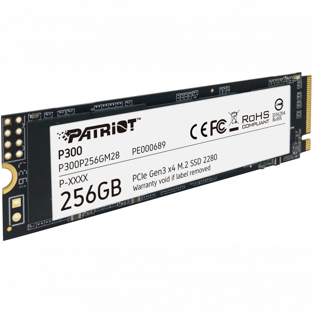 Жесткий диск Patriot P300 P300P256GM28 SSD (твердотельные), 256 ГБ, M.2, PCIe