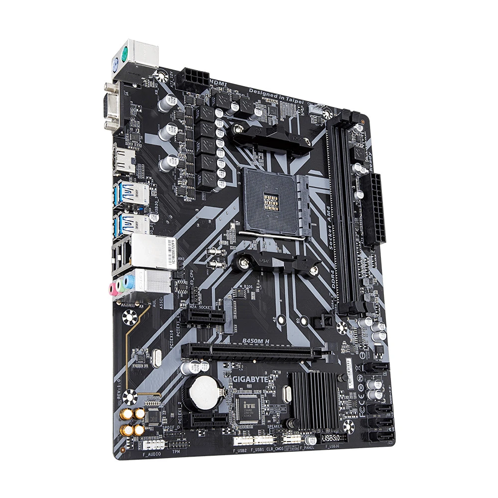 Материнская плата Gigabyte B450M H Micro-ATX, AMD AM4