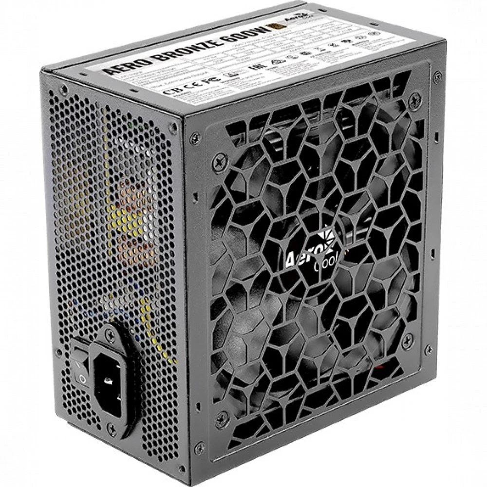 Блок питания Aerocool AERO BRONZE 4710562753974 600 Вт, 80+ Bronze
