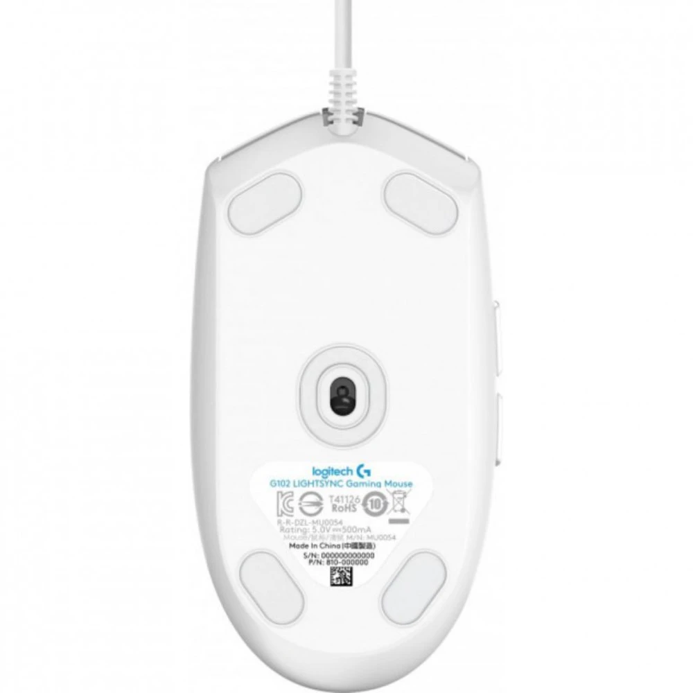Мышь Logitech G102 LIGHTSYNC, White 910-005824 Игровые, Проводная
