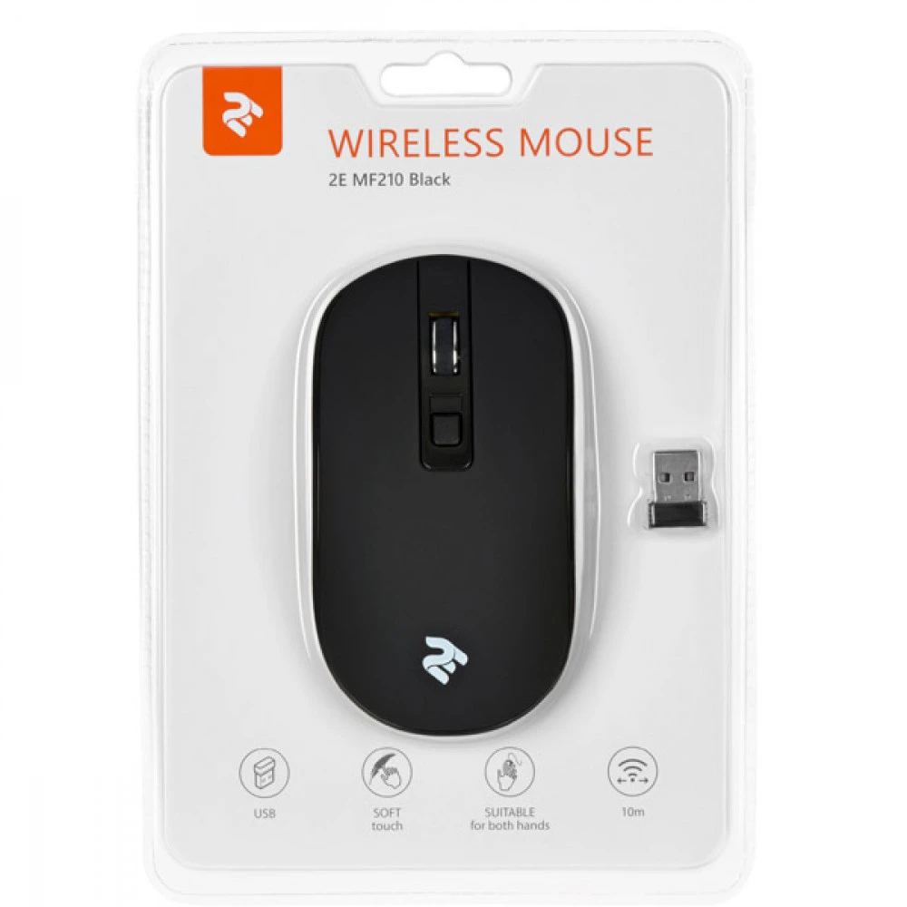 Мышь 2E MF210WB 2E-MF210WB Бюджетные, Беспроводная