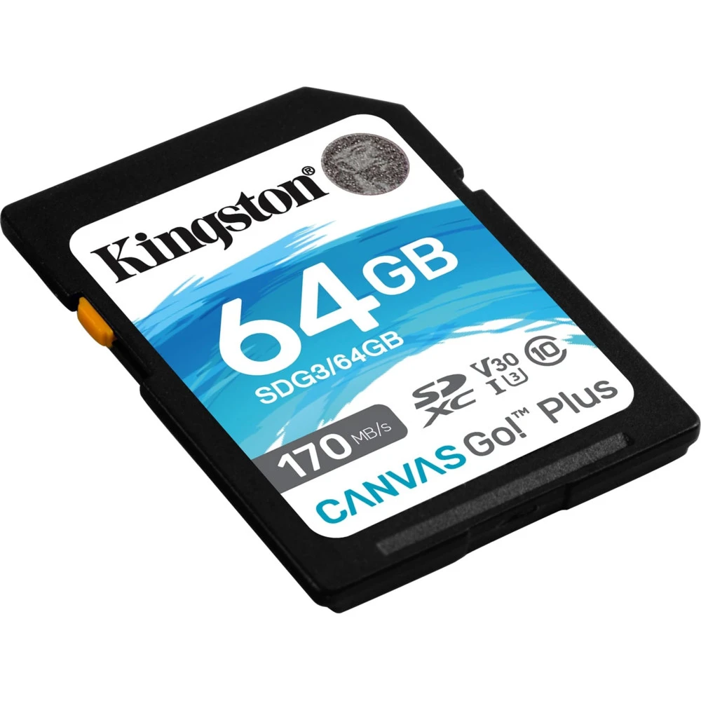 Флеш (Flash) карты Kingston SDXC Canvas Go! Plus SDG3/64GB 64 ГБ