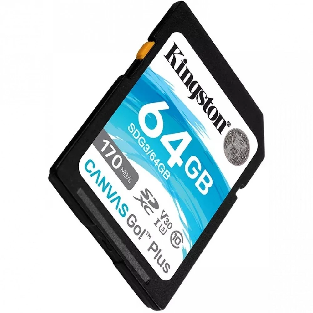 Флеш (Flash) карты Kingston SDXC Canvas Go! Plus SDG3/64GB 64 ГБ