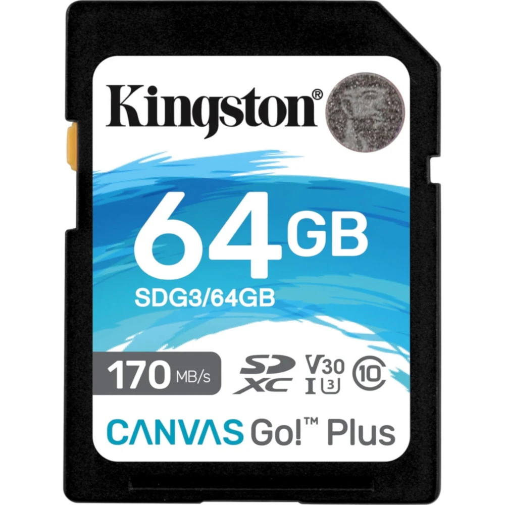 Флеш (Flash) карты Kingston SDXC Canvas Go! Plus SDG3/64GB 64 ГБ