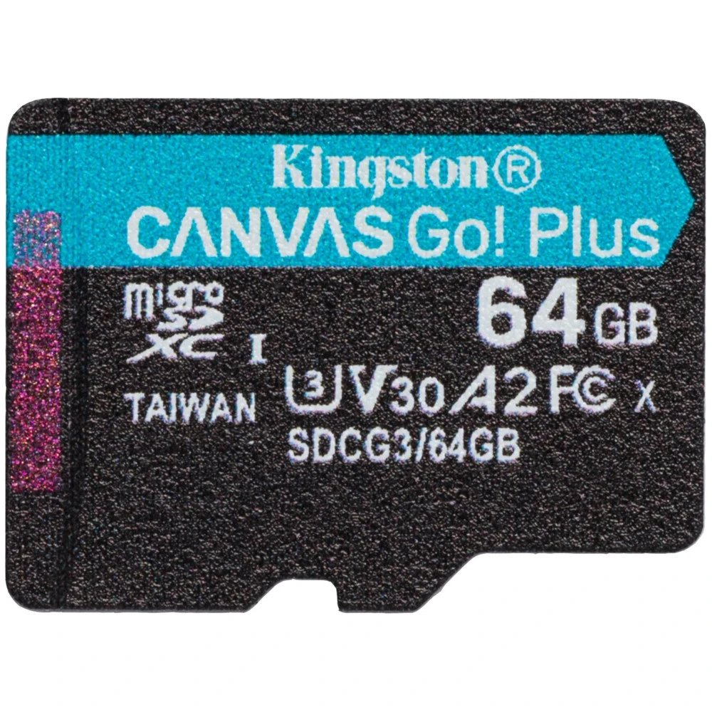 Флеш (Flash) карты Kingston 64GB microSDXC Canvas Go Plus SDCG3/64GBSP 64 ГБ