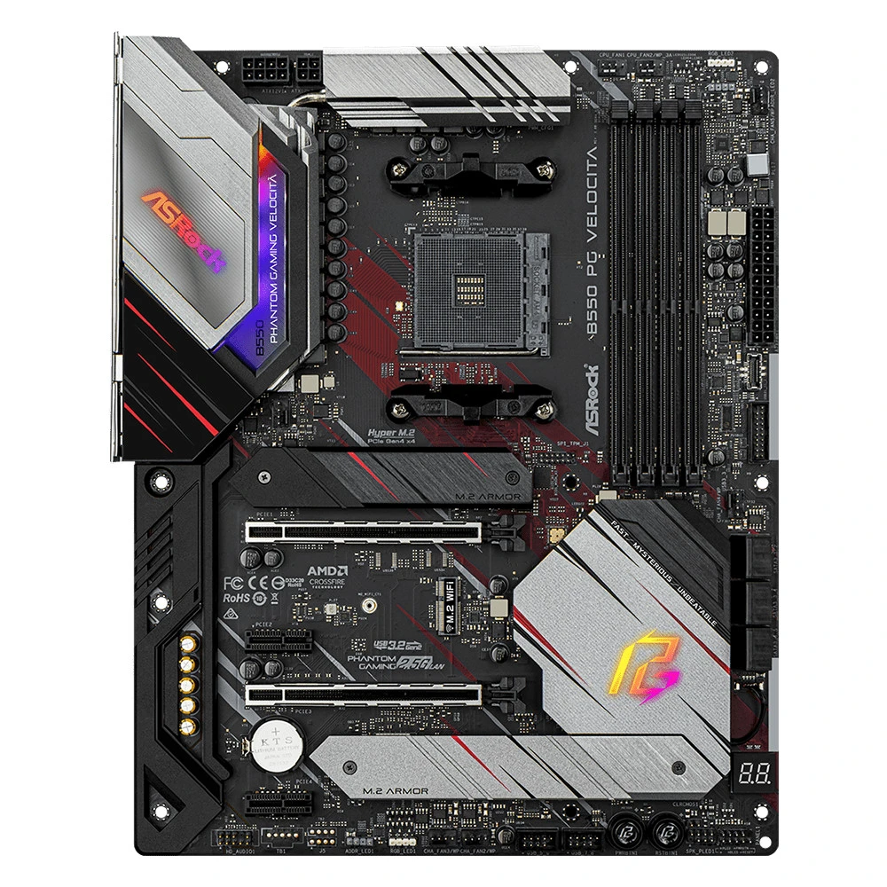 Материнская плата ASRock B550 PG Velocita B550 PG VELOCITA ATX, AMD AM4