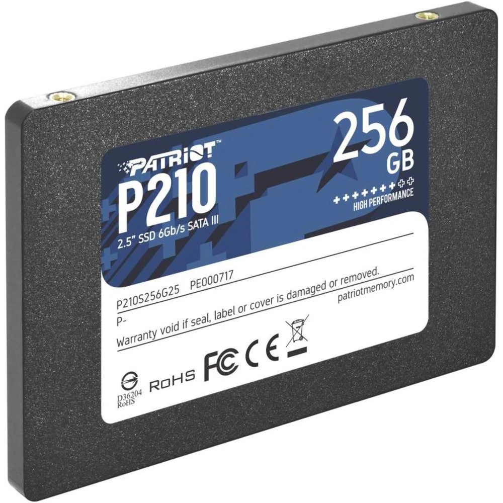 Жесткий диск Patriot P210 P210S256G25 SSD (твердотельные), 256 ГБ, 2.5 дюйма, SATA