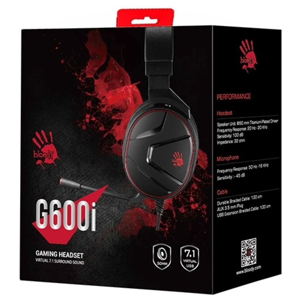 Наушники A4Tech Bloody G600I