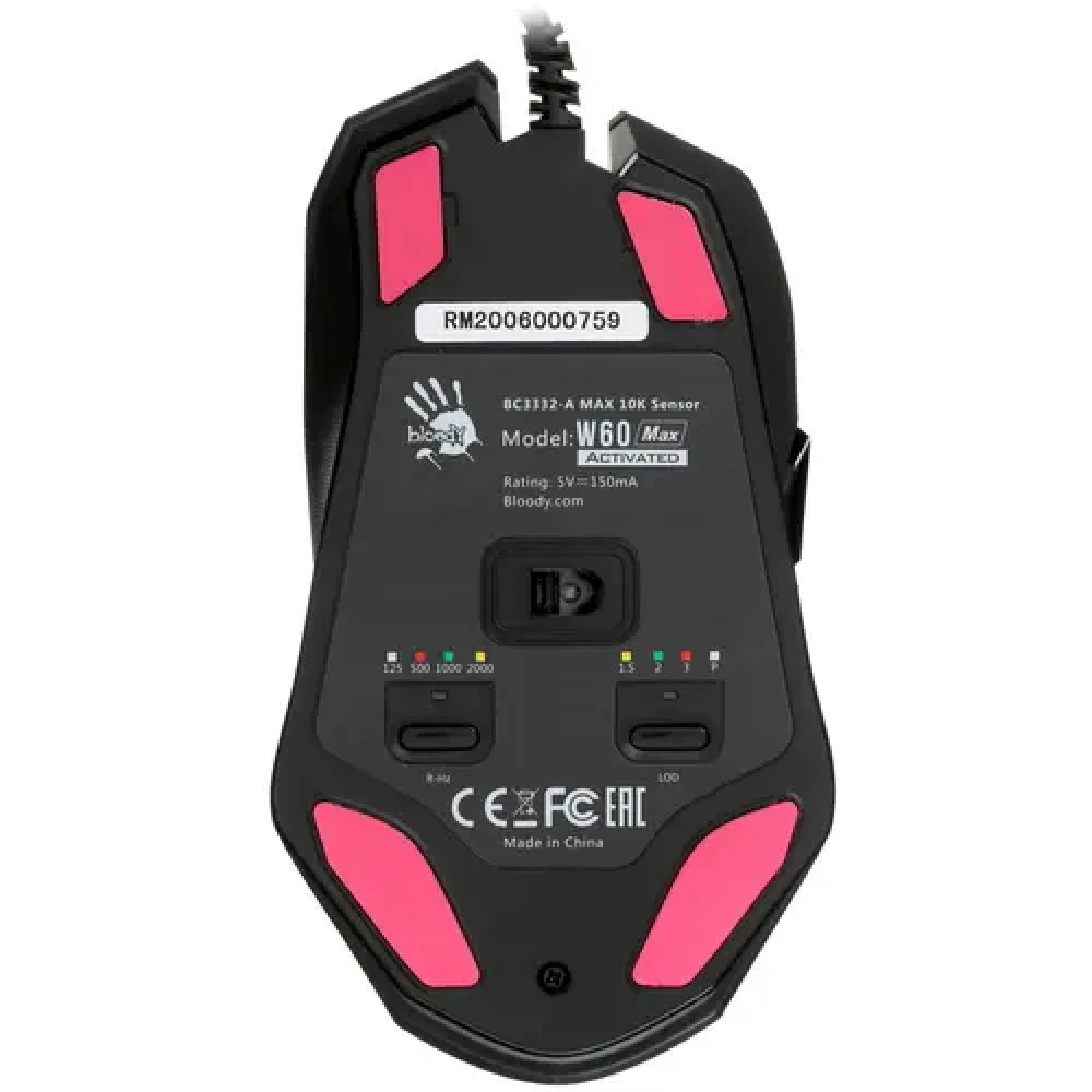 Мышь A4Tech Bloody W60 Max W60 MAX Игровые, Проводная