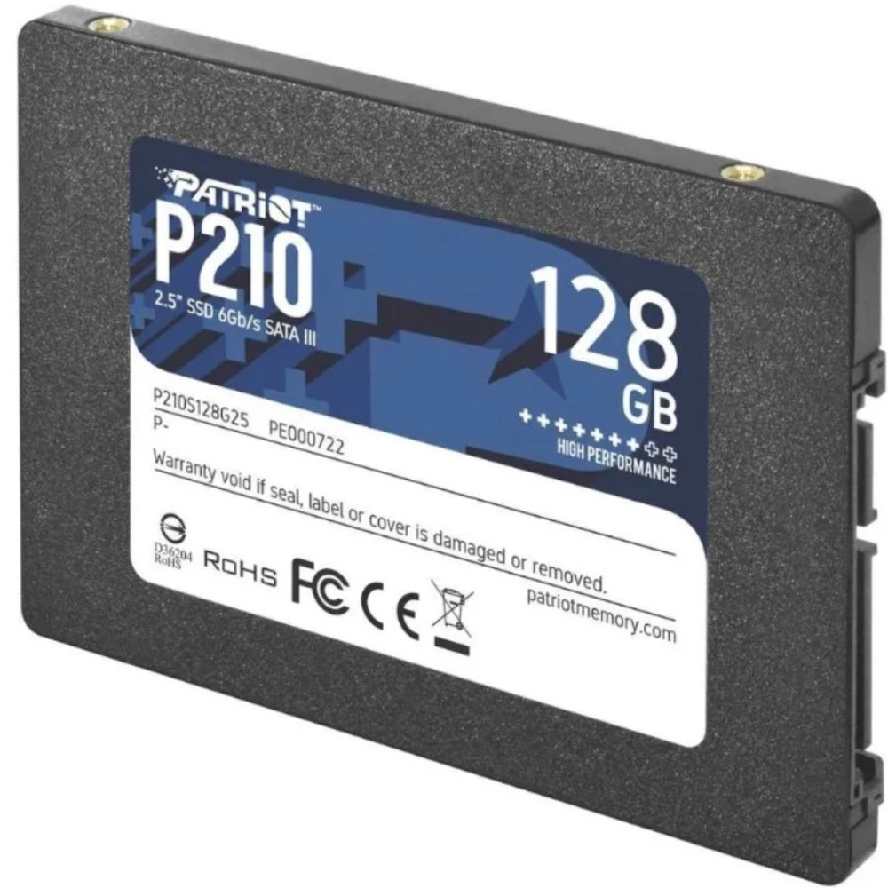 Жесткий диск Patriot P210S128G25 SSD (твердотельные), 128 ГБ, 2.5 дюйма, SATA