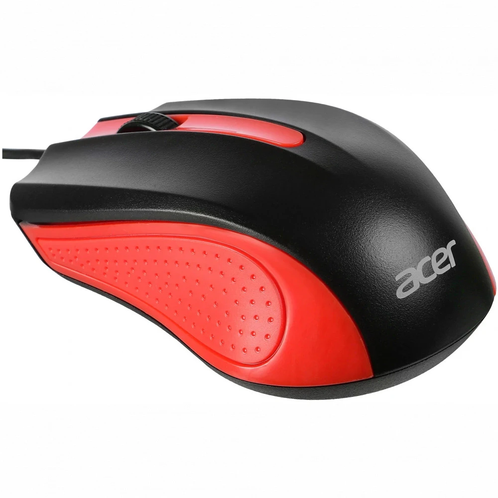 Мышь Acer OMW012 черный/красный ZL.MCEEE.003 Бюджетные, Проводная