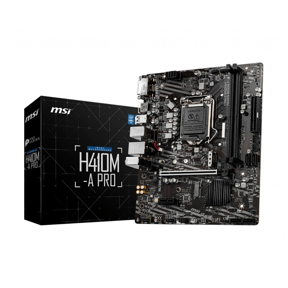 Материнская плата MSI H410M-A PRO Micro-ATX, LGA 1200