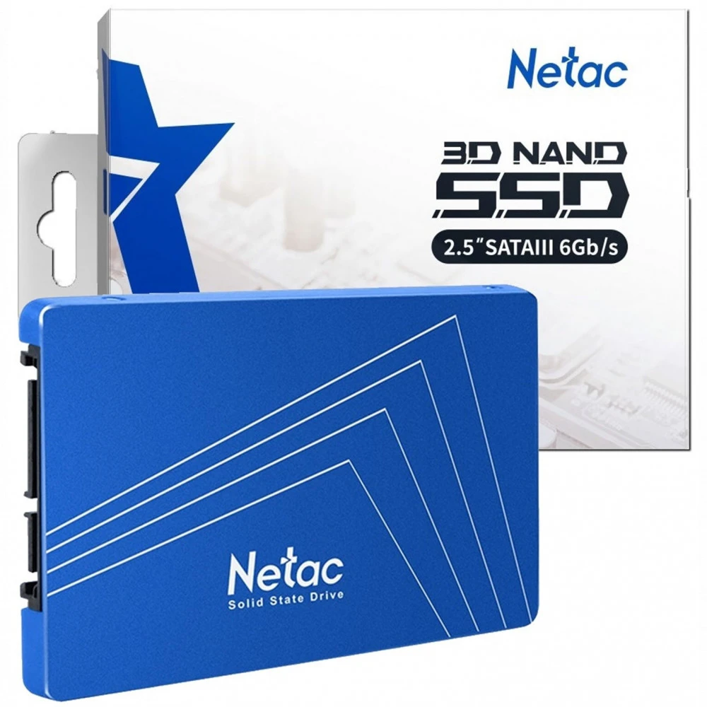 Жесткий диск Netac N600S Series NT01N600S-256G-S3X SSD (твердотельные), 256 ГБ, 2.5 дюйма, SATA
