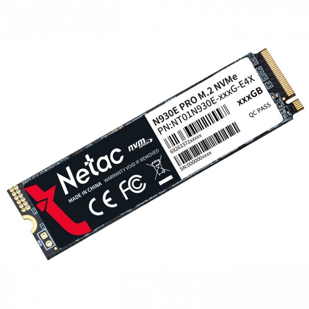 Жесткий диск Netac N930E Pro Series NT01N930E-256G-E4X SSD (твердотельные), 256 ГБ, M.2, PCIe